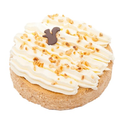 Hazelnoot slagroom taart