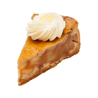 Appel punt met slagroom