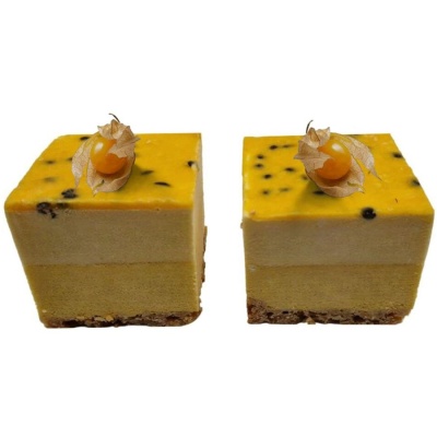 Passie mango gebak (2 stuks, suikerarm)