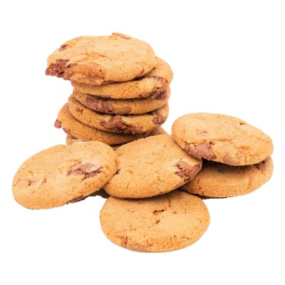 Chocolade koekjes per 100 gram