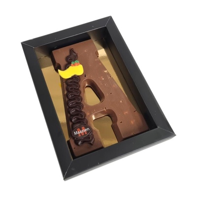 Chocolade hazelnoot letter melk