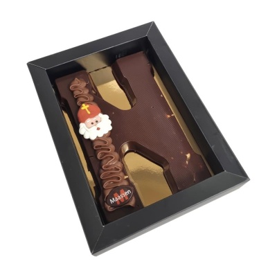 Chocolade hazelnoot letter puur