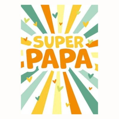 Vaderdag schild (super papa)