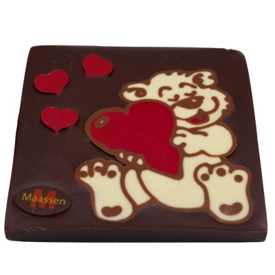 Valentijn chocolade beertje puur